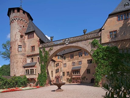 Fürstenau Castle, built from the 14th century, Michelstadt-Steinbach, Odenwaldkreis, Hesse,