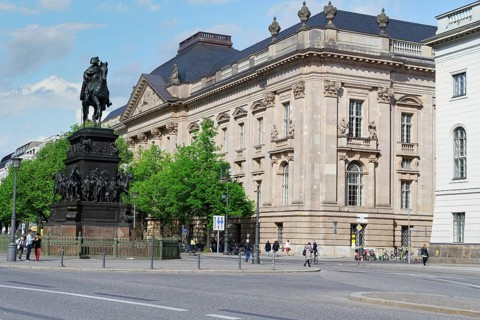 Frederick the Great equestrian statue, Unter den Linden, Berlin, Germany, Europe