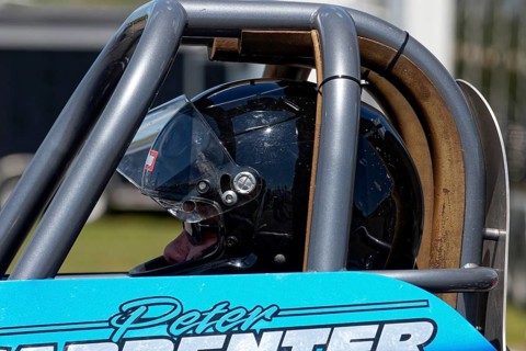 Motorsport, drag racing, pilot in a race car, Napierville, Province of Quebec, Canada, North