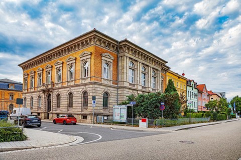 Eleonorenstrasse in Meiningen, Thuringia, Germany, Europe