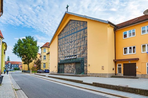 St Mary's in the Mauergasse in Meiningen, Thuringia, Germany, Europe