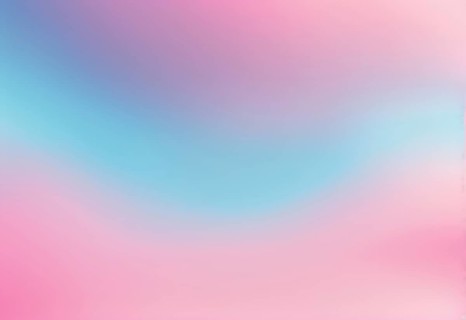 Abstract gradient image combining smooth pink and blue pastel colors with a blurred effect, AI