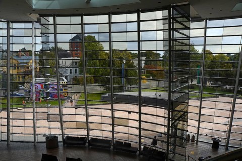 CHRISTCHURCH, NEW ZEALAND, FEBRUARY 24, 2022: Interior view of the Christchurch Art Gallery, Te