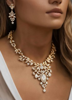 Diamond jewelry luxury and fashion jewelry. ai generative, AI generated