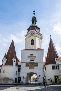 Stone gate ('Steinertor') in the historic old town of Krems an der Donau