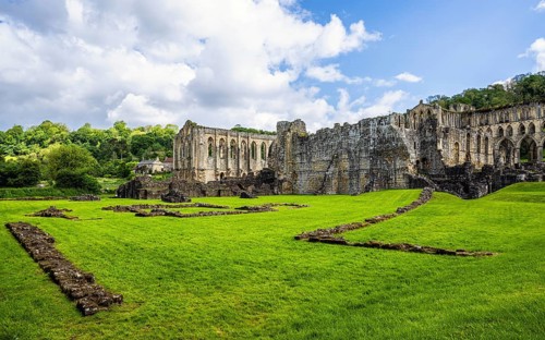 Rievaulx Abbey, North York Moors National Park, North Yorkshire, England, UK