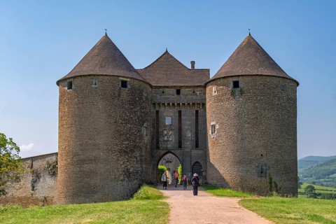 Castle of Berze or fortress of Berze le Chatel, village of Berze le Chatel, department of Saone et
