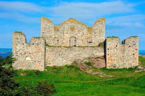 Brahehus, Gränna, SmalandBrahehus castle ruins at Gränna, built by Per Brahe in 1637 and burnt down