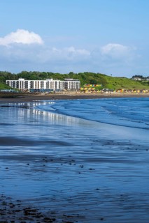 North Bay Beach and North Bay Promenade, Scarborough, North Yorkshire, England, United Kingdom,