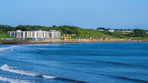 North Bay Beach and North Bay Promenade, Scarborough, North Yorkshire, England, United Kingdom,