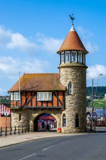 Marina and Harbour over Vincent Pier, Scarborough, North Yorkshire, England, United Kingdom, Europe