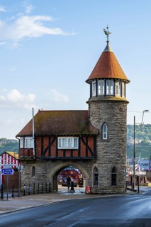 Marina and Harbour over Vincent Pier, Scarborough, North Yorkshire, England, United Kingdom, Europe
