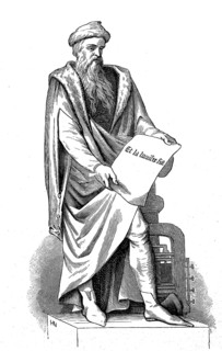 The Gutenberg monument in Strasbourg, Johannes Gensfleisch, called Gutenberg, around 1400, 26