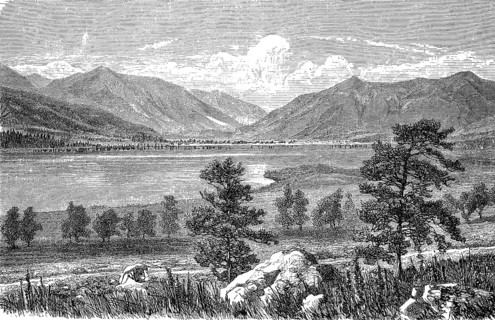 Landscape in the Rocky Mountains with Lake Jumeaux and the sources of the Arkansas River, 1890,
