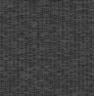 A uniform black and gray brick wall pattern, showing a regular texture of rectangular bricks