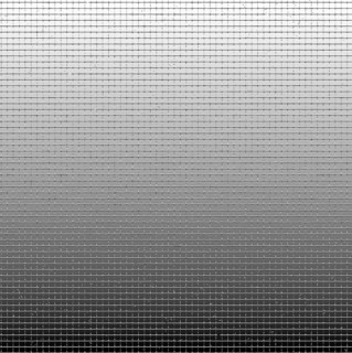 An abstract black and white pixel art with a gradient effect, featuring a grid pattern that