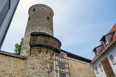 Thieves' Tower, Upper Town Wall, Isny, Baden-Württemberg, Germany, Europe