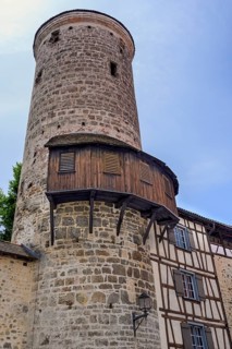 Thieves' Tower, Upper Town Wall, Isny, Baden-Württemberg, Germany, Europe