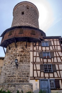 Thieves' Tower, Upper Town Wall, Isny, Baden-Württemberg, Germany, Europe