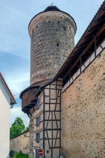Thieves' Tower, Upper Town Wall, Isny, Baden-Württemberg, Germany, Europe