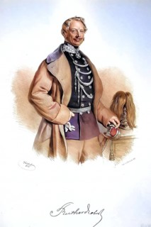 Franz Reichardt (1801-1890), Colonel, Commander of the 3rd Gendarmerie Regiment, Historical,