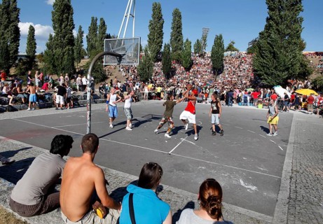 Berlin, 16.08.2009, Basketball in Mauerpark, Berlin, Germany, Europe