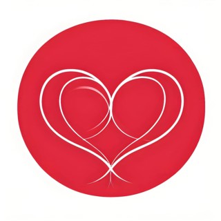 Abstract minimalist love themed wallpaper illustration, AI generated