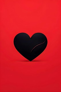 Abstract minimalist love themed wallpaper illustration, AI generated