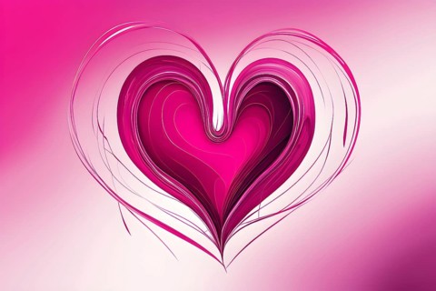 Abstract minimalist love themed wallpaper illustration, AI generated