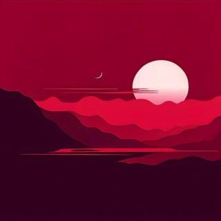 Abstract minimalist love themed wallpaper illustration, AI generated