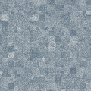 An abstract pixelated pattern with varying shades of blue and white, resembling a digital mosaic
