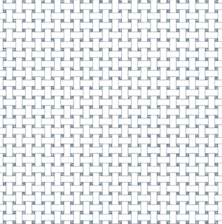 Interwoven blue and white checkered pattern creating a geometric and repetitive design