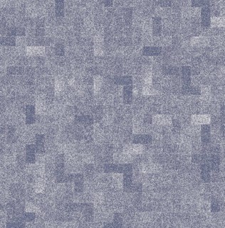 An abstract mosaic pattern with pixelated purple and white squares creating a textured appearance