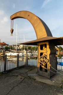 Historic boat landing stage at the landing stage, Langenargen, Lake Constance Baden-Württemberg,