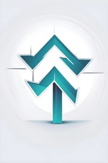 Minimalist illustration depicting visual language for success, AI generated