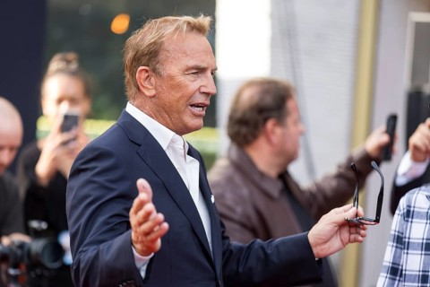 Kevin Costner at the premiere of Horizon in Berlin's Zoo Palast on 04/08/2024