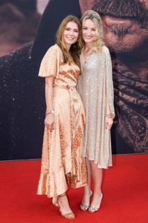 Kim Averweg and Vanessa Eichholz at the premiere of Horizon in Berlin's Zoo Palast on 4 August 2024