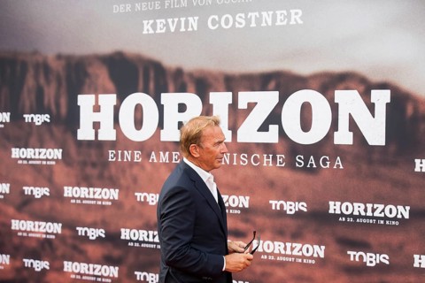 Kevin Costner at the premiere of Horizon in Berlin's Zoo Palast on 04/08/2024