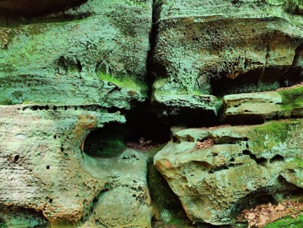 Weathering, Luxembourg sandstone, detail, Devil's Eight hiking trail, Southern Eifel nature park