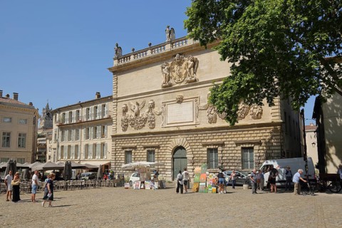 Hôtel des Monnaies, mint with reliefs and decorations built in 1862, villa, Place du Palais,
