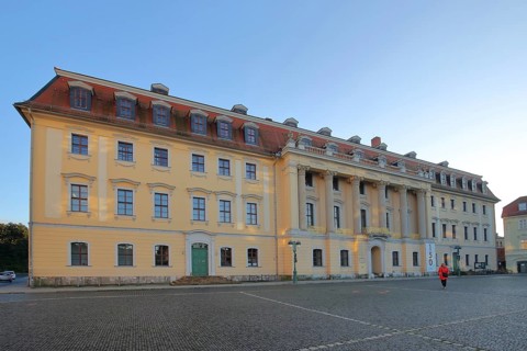 Former prince's house and today's music academy, palace, Platz der Demokratie, Weimar, Thuringia,