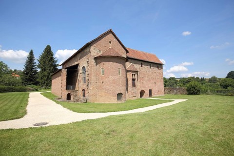 Carolingian Einhard Basilica, Steinbach, Michelstadt, Hesse, Odenwald, Germany, Europe