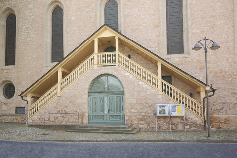Two-sided staircase exterior, stairs, two, two-sided, symmetrical, timber construction, exterior,