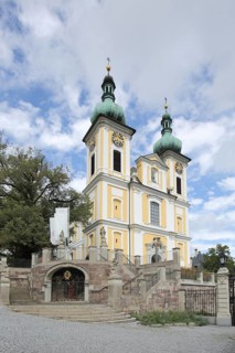 Baroque St John's Church with twin towers, Donaueschingen, Southern Black Forest, Black Forest,