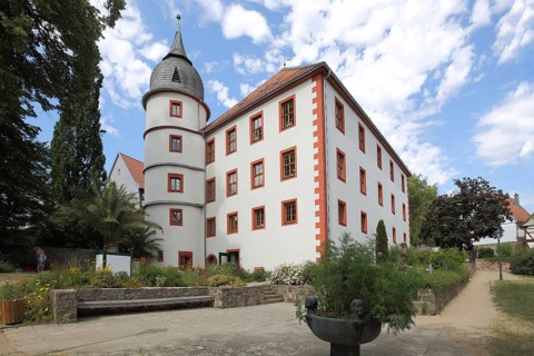 Renaissance castle with tower, Eichenzell, Hesse, Germany, Europe