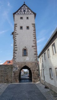Medieval Lower Tor tor built around 1400, Mainbernheim, Lower Franconia, Bavaria, Germany, Europe