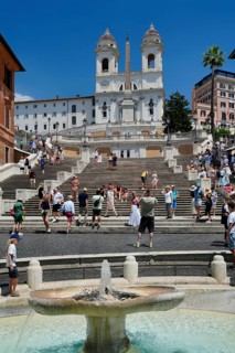 1723, builtFree Stairs, Spanish Steps, Scalinata di Trinita dei Monti, Piazza di Spagna, Rome,