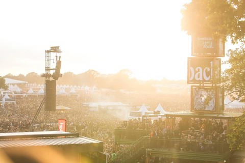 Evening atmosphere at the Wacken Open Air in Wacken. The traditional metal festival takes place