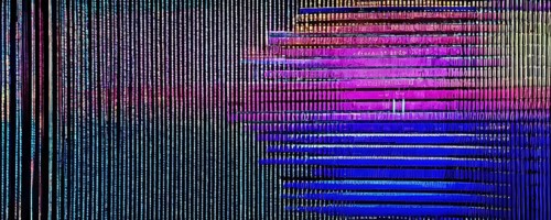 Cyber technology mosaic wallpaper illustration in digital art, AI generated