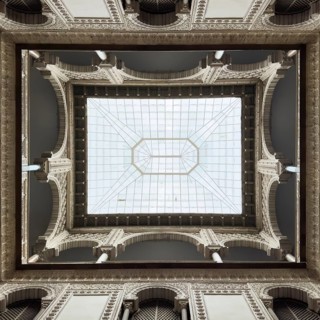 Ceiling, Sala de los Embajadores, Ambassadors' Hall, Alcazar, Royal Palace, Seville, Andalusia,
